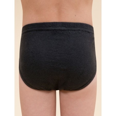 Panties for boys, height 98 cm, black color, gray, 3 pcs-7