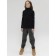 Jumper for girls, height 116 cm, black color