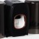 Holder for toothbrushes with a toothpaste, a glass of 2 pcs, 20 × 10.2 × 6.2 cm, black color