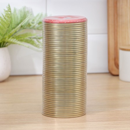 KOMFI, SKO-82 mm, lacquered, packaging 50 pcs, the color of the gold.-5