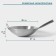 Hanna Knövell Chief stainless steel pan, 6 l, d = 36 cm, with a handle