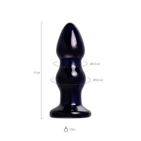 Sexus Glass Viber Vibrovalok, Glass, Blue, 11 cm-7