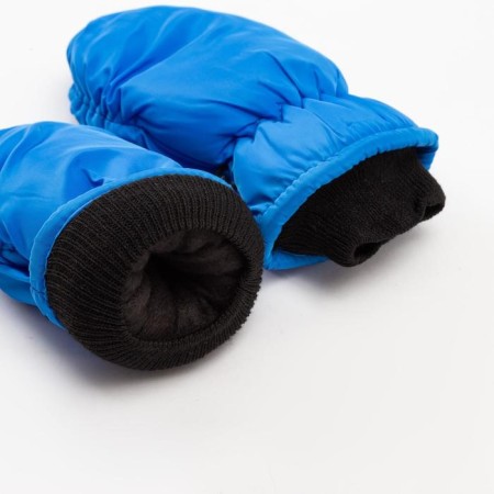 Mittens of winter children's minku, color blue, river 15-2