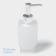A Quadro liquid soap dispenser, 250 ml, glass, matte