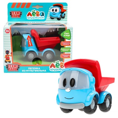 Metal machine "Leva truck", light, sound, 11 cm, inertia