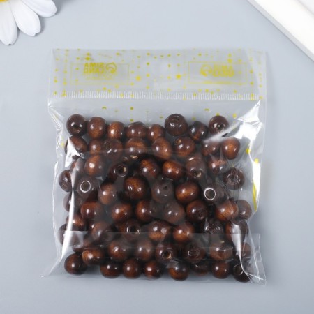 Beads for creativity tree "Coffee" set 30 g 1x1 cm-3