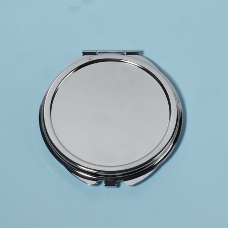 Folding mirror, d 6 cm, silver color-5