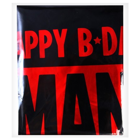 Foiled ball 18 "Happy B-Day Man" star-2