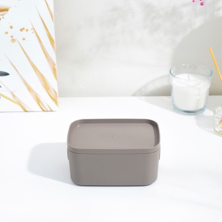 Storage box with the Infinity lid, 9.5 × 14 × 7 cm, 650 ml, the color is French gray color-3
