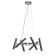 Suspended Indigo lamp, 13006/6p Chrome. 6x28W, G9, 480x480x255/1365 mm