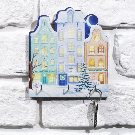 Key of plywood "House Night"-1