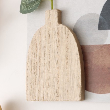 Decorative wood hooks "Abstraction. Flower in a vase" 1.5x23.5x12.5 cm-3