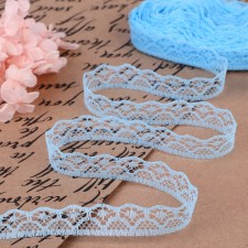 Capricon lace, 15 mm × 10 ± 1 m, blue color No. 19