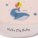 Silicone bib, on buttons, with a kit pocket, gray/white color