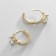 Xuping rings deja vu, white color in gold, d = 1.3 cm