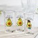 A set of glasses "Avocado", 230 ml, 3 pcs, Mix drawing