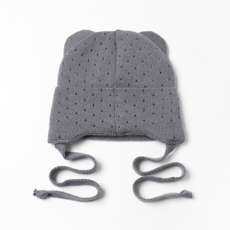 Children's hat minku, size 44-46, color gray color-5