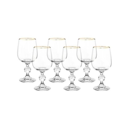 A set of glasses for red wine Sterna, decor “Gold Gold”, 230 ml X 6 pcs.-1