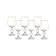 A set of glasses for red wine Sterna, decor “Gold Gold”, 230 ml X 6 pcs.