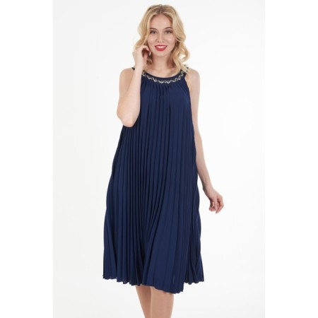 Women's dress, size 48, blue color-6
