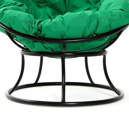 Armchair "Papasan" mini, with a green pillow, 81x68x77cm, mix-7