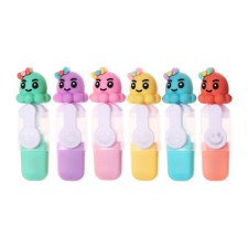 A set of markers of textbooks 6 pieces of 6 colors, in the penalty pencil case, octopus