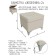 Josephine-2, 460x460x450 banquet, beige leatherette