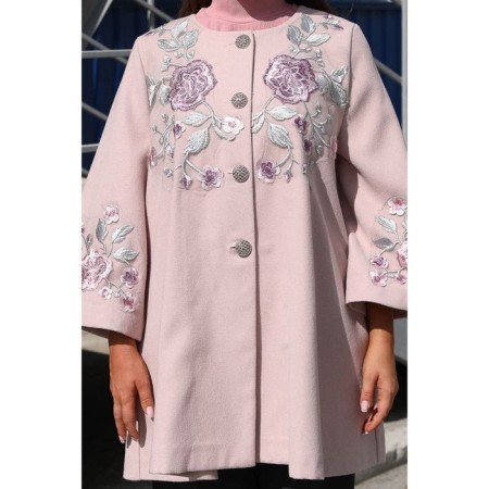Female coat, size 48, pink color-9