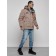 Male winter jacket, size 52, brown color