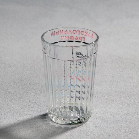 A glass of faceted alcohol schedule, 250 ml-3