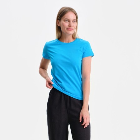 Female T-shirt, light blue/mix, size 54-1