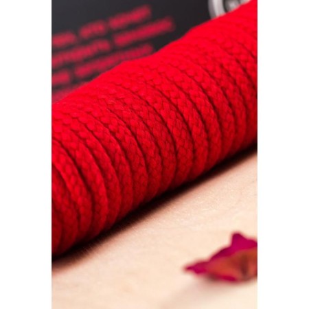 Rope for a bondage, textiles, red color, 1000 cm-6
