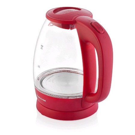 Electric kettle Brayer BR1045RD, glass, 1.8 l, 2200 watts, auto shutdown, red-1