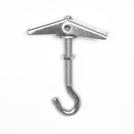 Anchor "tundra", ceiling, folding, spring, with a hook, white zinc, m8-4