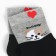 Women's socks, black color/cat, size 35-37