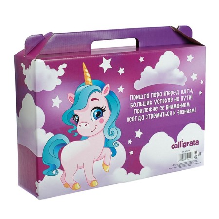 Box "A set of first grader. Unicorn ", without filling-1