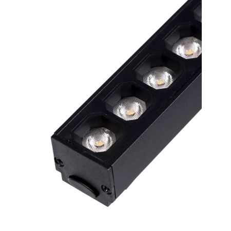 Track lamp, series "Flat" FTL-004, 18W, 48V, 3000K, IP20, 370mm, black-3