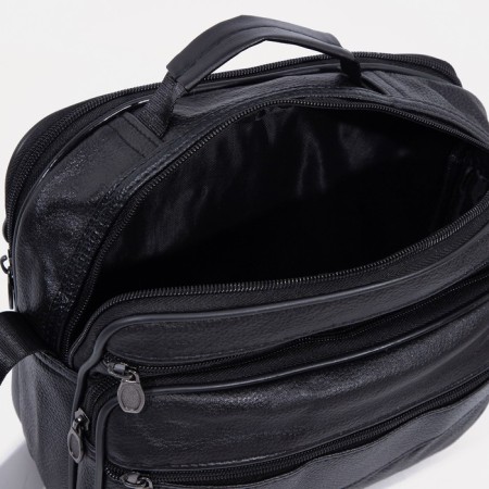 Male bag, black color-5