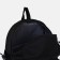 Young backpack from textiles on lightning, 3 pockets, black color