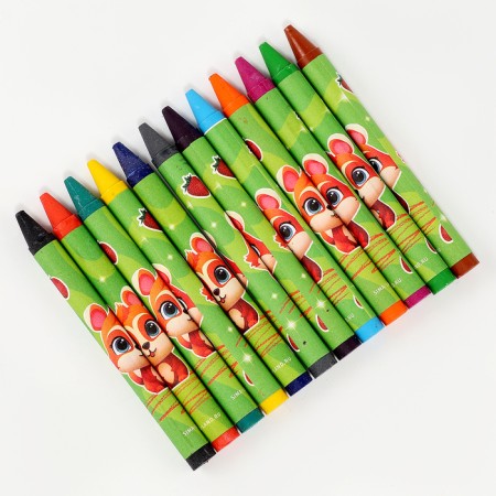 Wax crayons - pencils A flavored "Funny guys", 12 colors-2