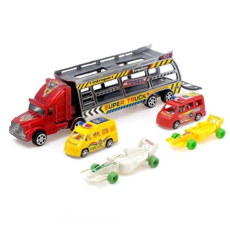 Truck Inertial "Avtobos", with cars, MIX color-7