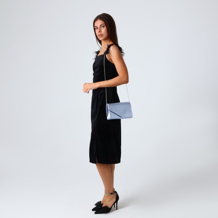 Female bag on a magnet, silver color-6