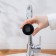 Nozzle on a crane to save water with variable pressure and angle