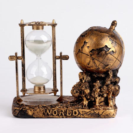 Sanding clock "Mir", souvenir, 16 x 9 x 14 cm