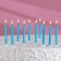Candles in the cake "Spiral", 6 cm, blue, set 10 pcs