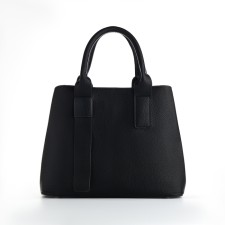 Women's bag with lightning, textura, average size, black color