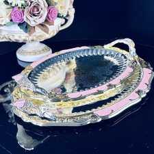 Set of trays Lenardi, oval, 2 pcs