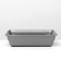 Deep toilet with a mesh of 36 x 25 x 9 cm, gray