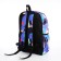 Youth backpack from textiles, 3 pockets, lilac color
