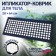 Iplikator - rug, base of spanbond, 140 modules, 28 × 64 cm, dark blue/white color